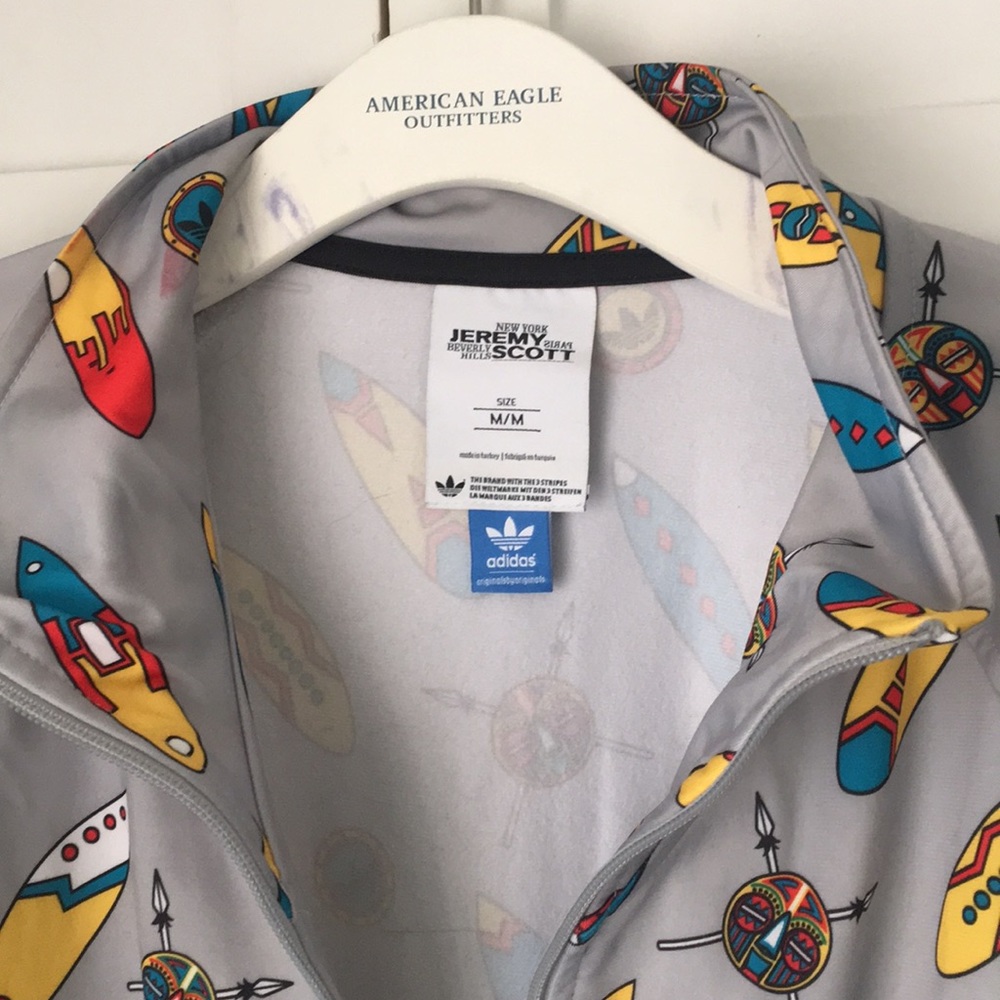 Jeremy Scott for Adidas track jacket, size M